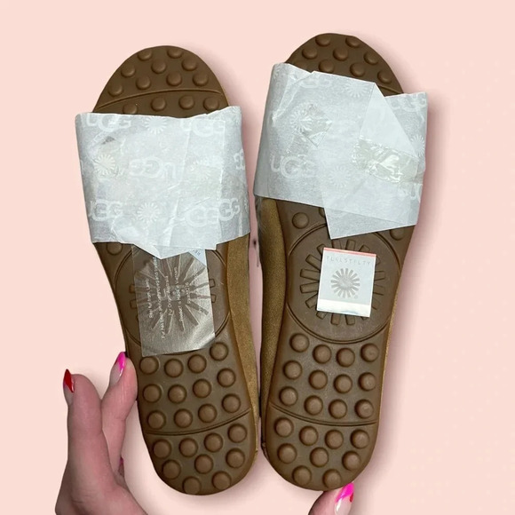 UGG Kaley Wisp Suede Loafer Chestnut Brown Size 5 - Picture 8 of 10